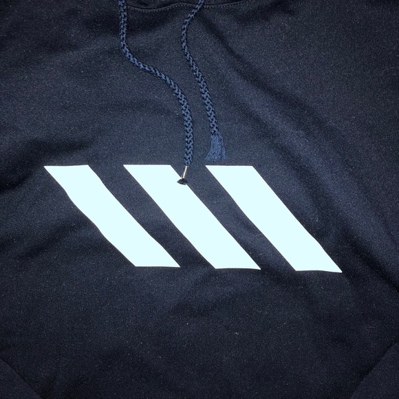 Blue Adidas basketball hoodie - Picture 2 of 4